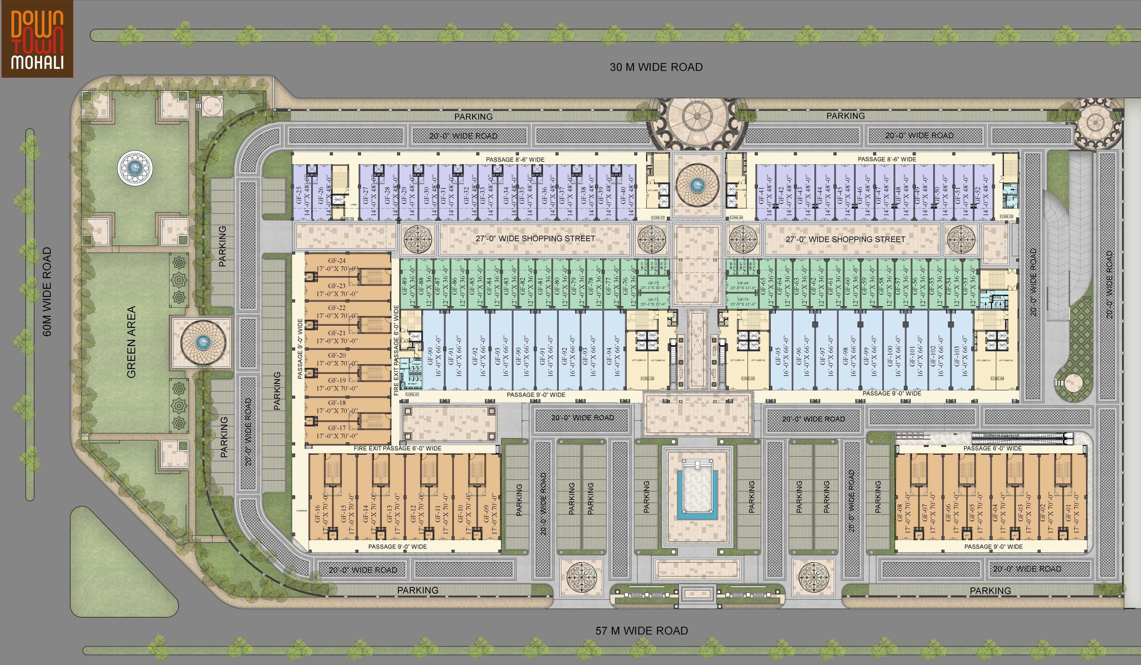 Downtown Mohali Site Plan